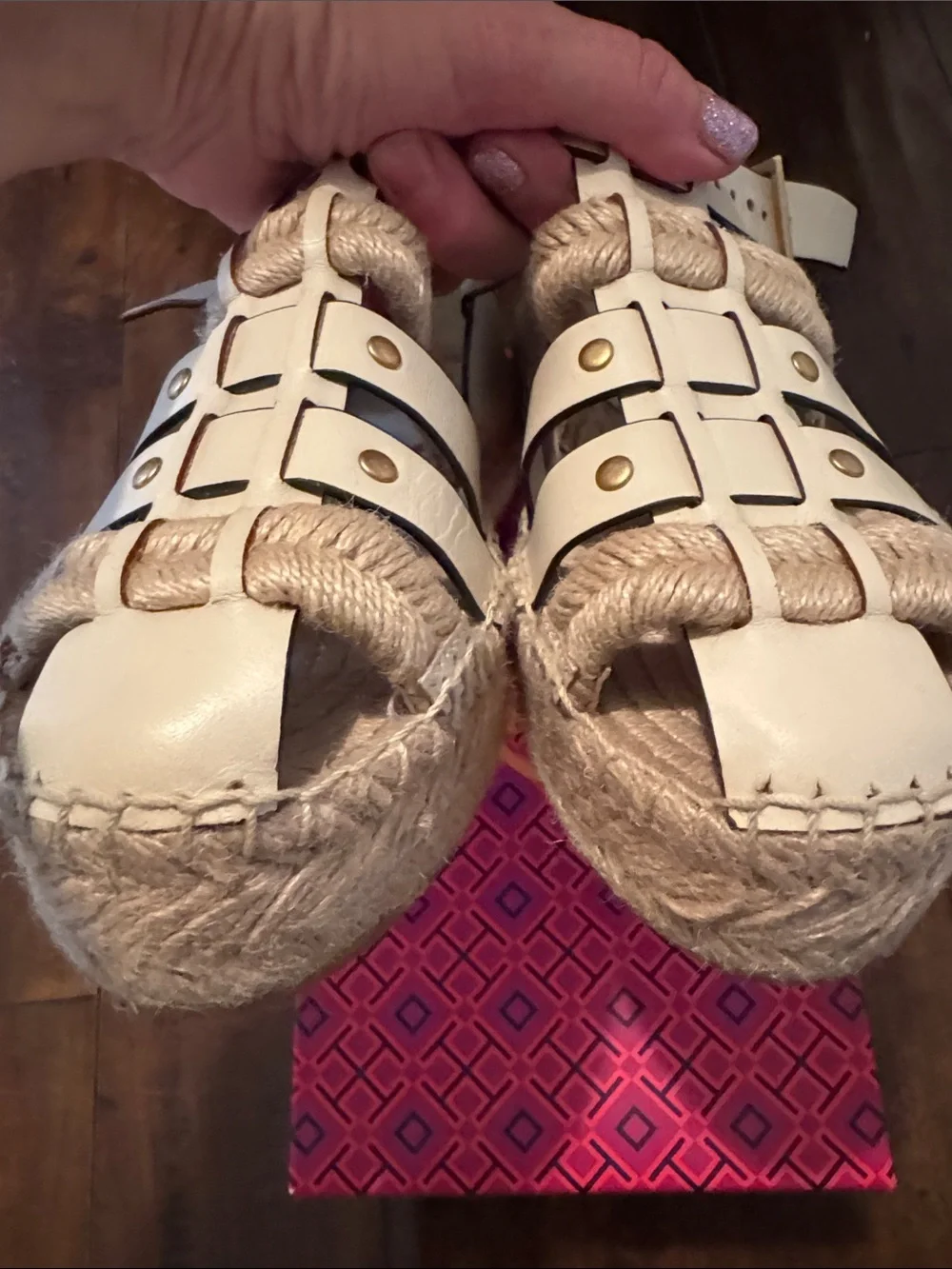 Tory Burch Fisherman Espadrille Platform Sandals with Braided Rope Detail